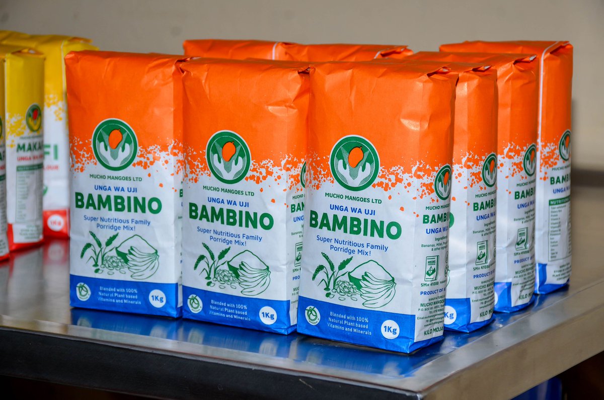 Introducing Bambino! 

A super nutritious blended family porridge mix by 
<a href="/MuchoMangoes/">Mucho Mangoes Ltd</a>

This super food is a mixture of Bananas, Millet, Pumpkin seeds + others
It is rich in Vitamins &amp; Minerals that will spruce up your family's energy levels throughout the day!

Grab yours today