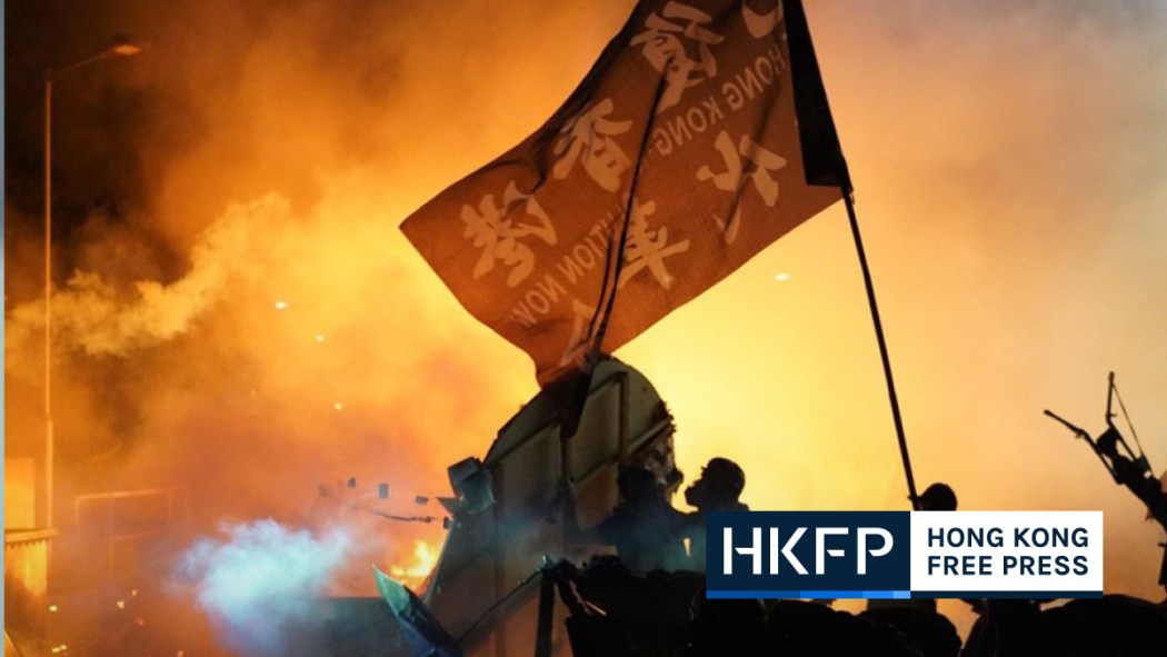 hkfp's tweet photo. 5 Hong Kong ex-students sentenced to nearly 5 years’ jail for rioting during 2019 campus clashes 

https://t.co/jMGeD2G9Ma https://t.co/tW2g6Uur5M