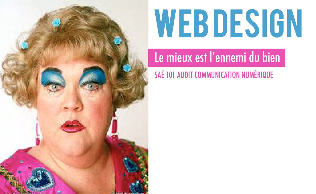 1er slide de présentation: le nerf de ma guerre #laprofdinfographie <a href="/Iutbeziers/">IUT de Béziers</a> <a href="/MMIBeziers/">MMI Béziers</a>