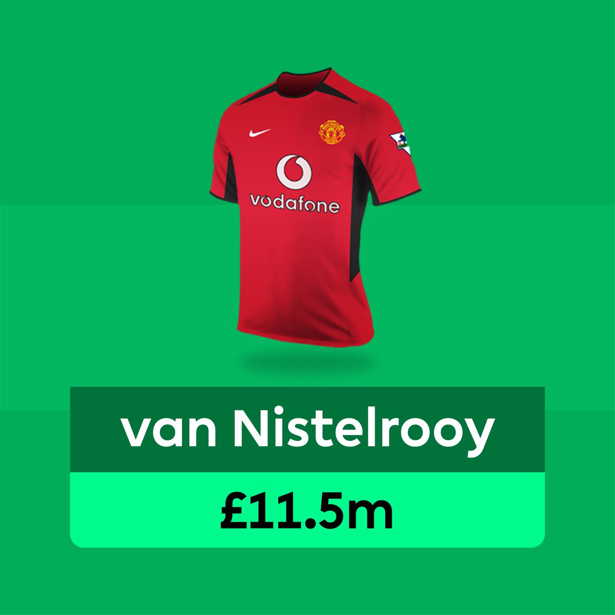 Retro_FPL's tweet photo. When #FPL was launched in 2002, Ruud van Nistelrooy was the most expensive player in the game at £11.5m. 

His price rose to £11.8m at the end of the season.

#FantasyFootball #fantasypremierleague #FPLcommunity #premierleague https://t.co/yt0qNEayeF