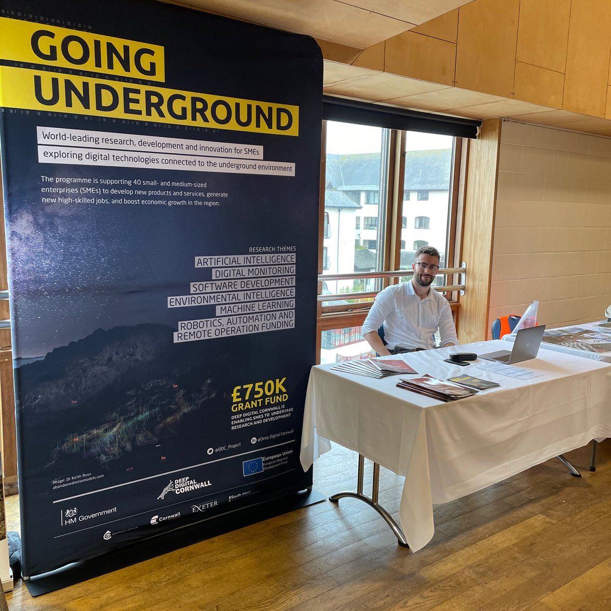 <a href="/DDC_Project/">Deep Digital Cornwall</a> &amp; <a href="/CambSchMines/">Camborne School of Mines, University of Exeter</a> are at the #CornwallMiningConference with <a href="/freddieajackson/">Frederick Jackson</a> discussing the recent advances in #CornishMining!