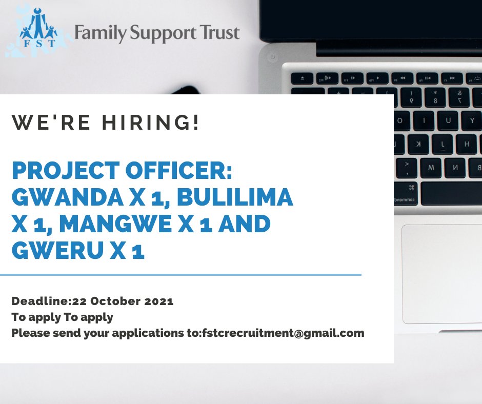 FamilysupportZ's tweet photo. Join our team!
To apply please send your applications to: fstcrecruitment@gmail.com 
Deadline: 22 October 2021 
For more information about the vacancies click the link below.
https://t.co/MWnc8PSbPs
Kindly retweet and share https://t.co/VgMQcPu2A9
