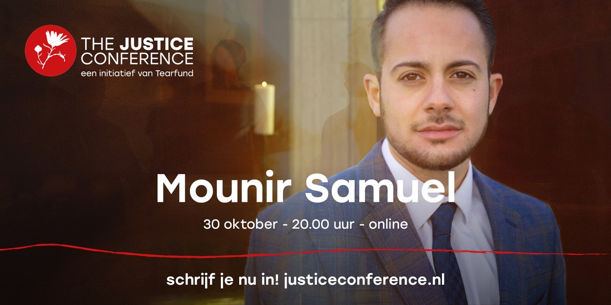 Tijdens The Justice Conference op zaterdagavond 30 okt (online) spreekt Mounir Samuel over de 'nieuwe drie-eenheid tussen Schepper, schepselen en schepping'. Kijk voor info en tickets op justiceconference.nl #justiceconference