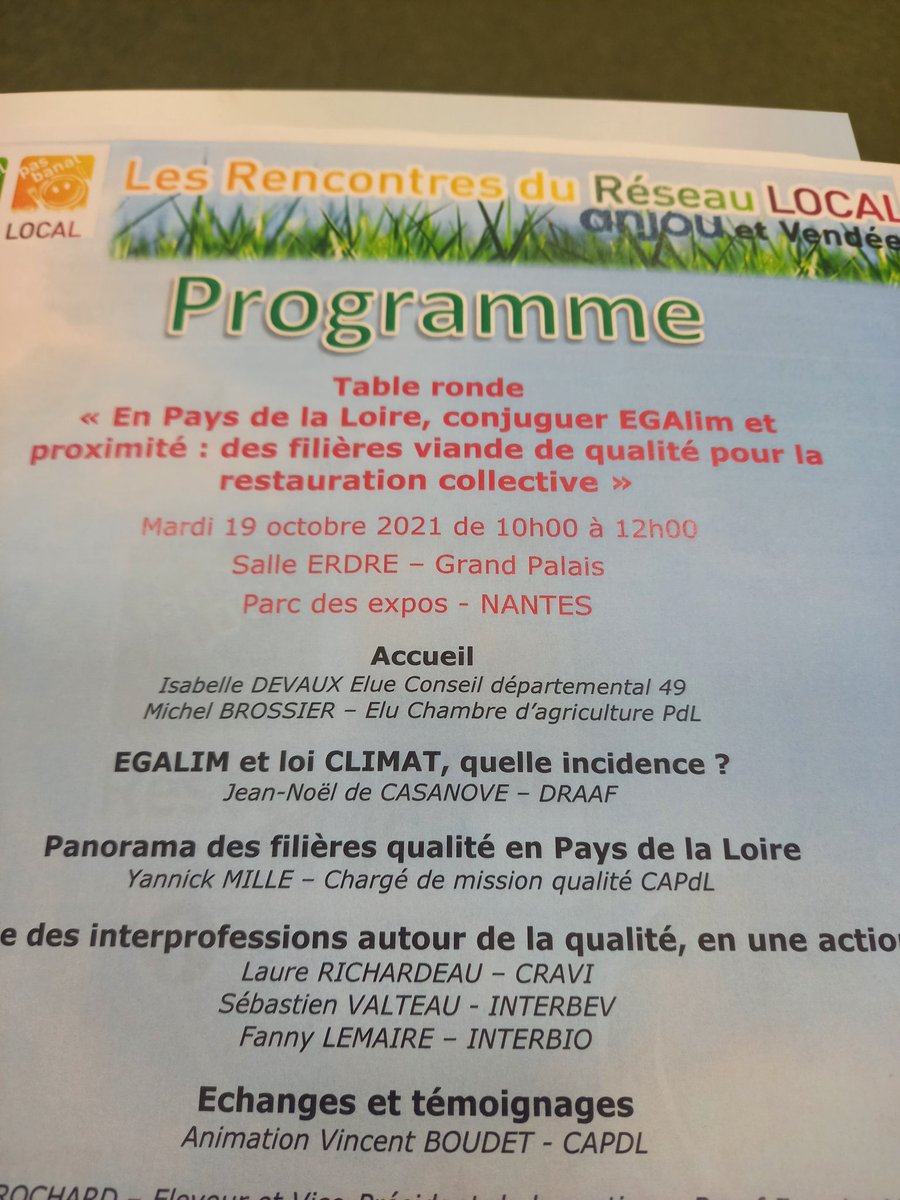 MIN_Angers's tweet photo. Table ronde @Serbotel #ReseauLocal : En Pays de la Loire, conjuguer EGAlim pour la restauration collective. #ProduitsLocaux @Marchesdegros @MinNantes #MinAngers fraîcheur, saisonnalité, proximité en restauration collective https://t.co/FxFCBCsVeJ