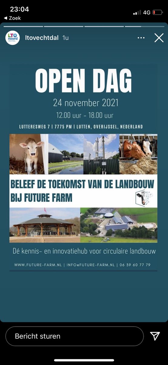 Future Farm opent haar deuren! Kom langs op woensdag 24 november en beleef de toekomst van de landbouw. 📍Lutteresweg 7 in Lutten