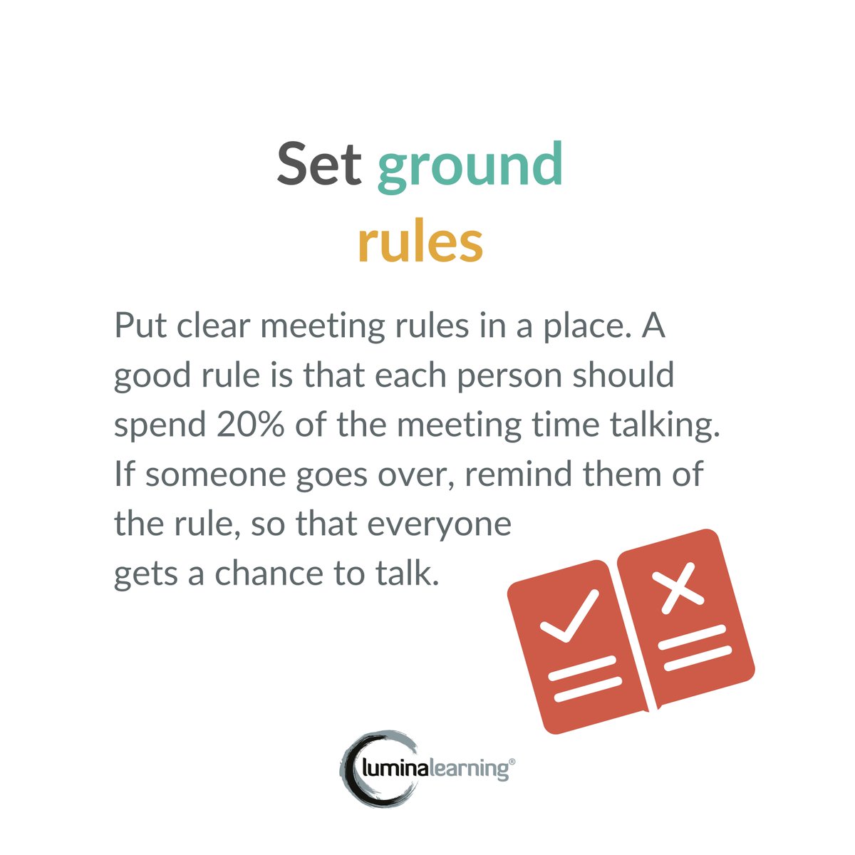 LuminaLearning's tweet image. Inclusive meetings are the best meetings. How well do your hybrid and remote teams communicate together? See our tips👇

#ZoomDomination
#RemoteWorkingChallenges
#wfh2021