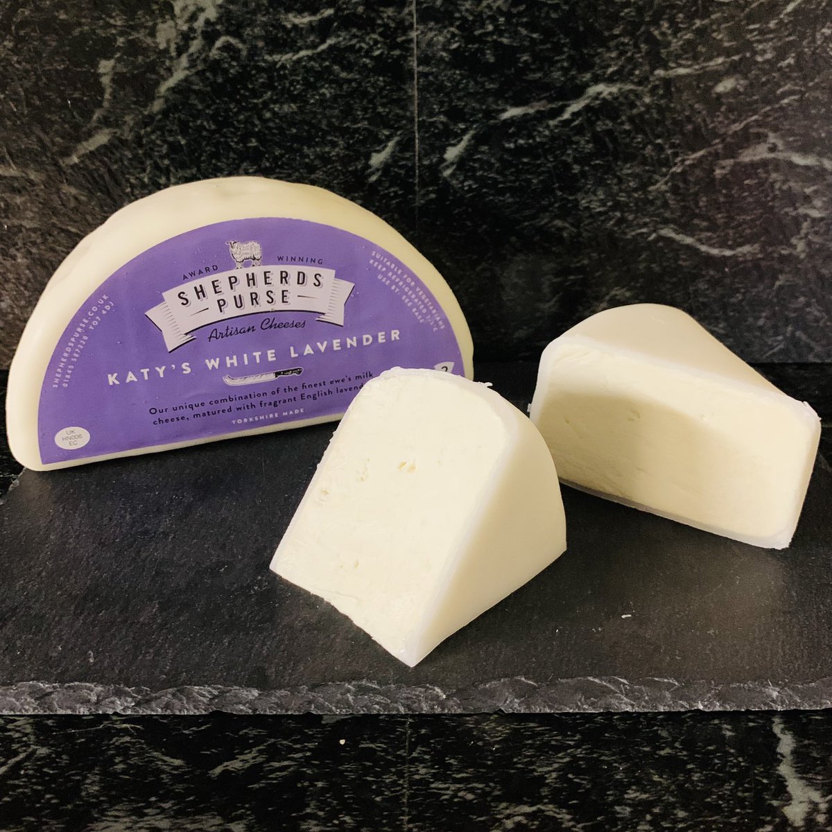 TheCheeseHut1's tweet photo. Our #Cheeseoftheweek is the #unique & #unusual #KatysWhiteLavender The #sweet #ewes #milk #cheeses are rolled in #Yorkshire #Lavender & left to #mature then it delicately #infuses with the #cheese to create this #delicious #taste sensation & talking point around your #Cheeseboard https://t.co/bxtiv1krht