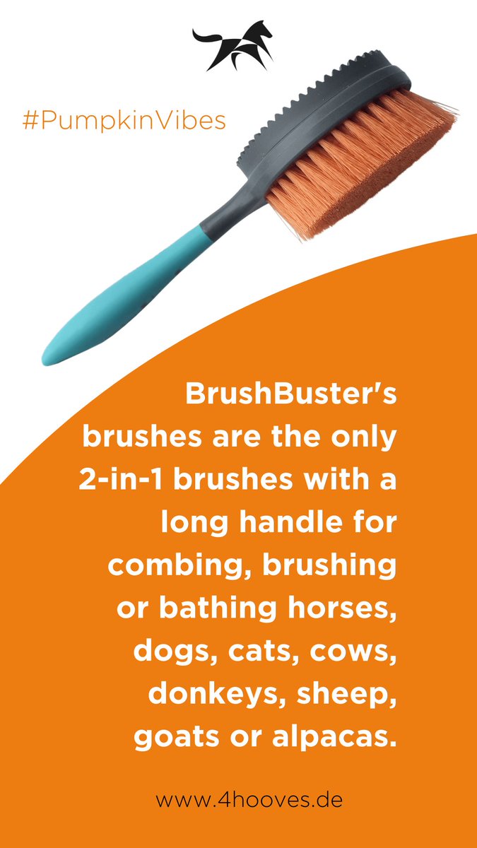 BrushBuster's brushes are the only 2-in-1 brushes with a long handle for combing, brushing or bathing horses, dogs, cats, cows, donkeys, sheep, goats or alpacas.
Shop now: bit.ly/3BYXaly
....
#ad #equestrian #marketplace #shop4hooves #brushbuster #pumpkinvibes