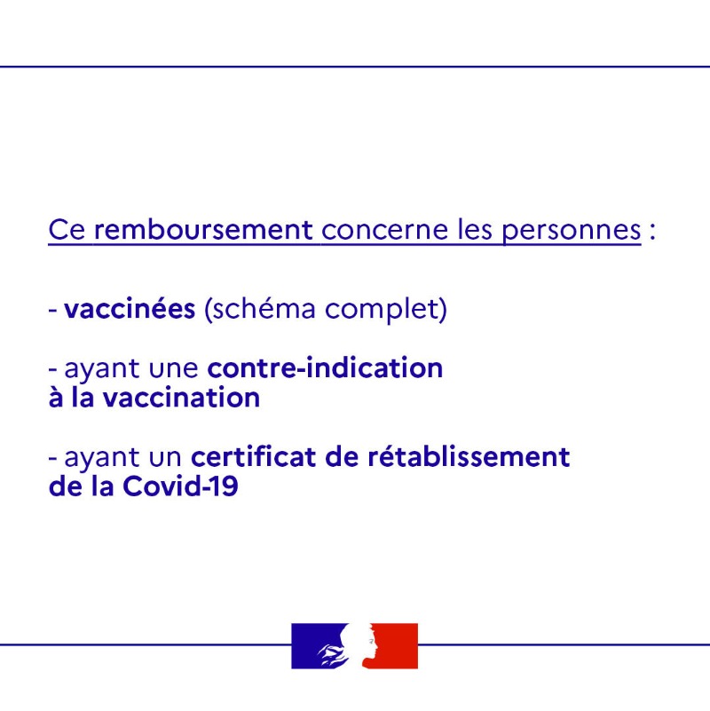 gouvernementFR's tweet photo. #COVID19 | Depuis le 15 octobre, les tests RT-PCR et antigéniques réalisés en vue d'obtenir un #PassSanitaire sont payants.
Ceux réalisés dans un but de dépistage continuent d'être pris en charge par l'Assurance maladie.

Découvrez les personnes concernées par ce remboursement ⤵️