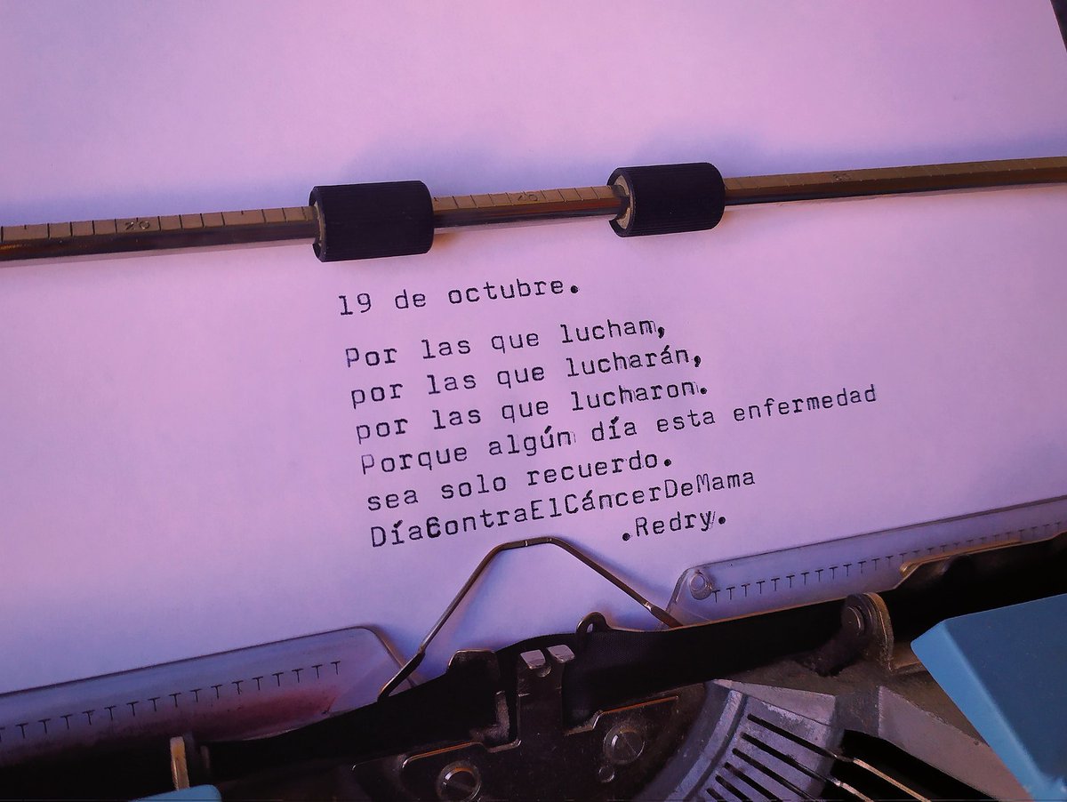19 de octubre

#DiaMundialdelCancerdeMama