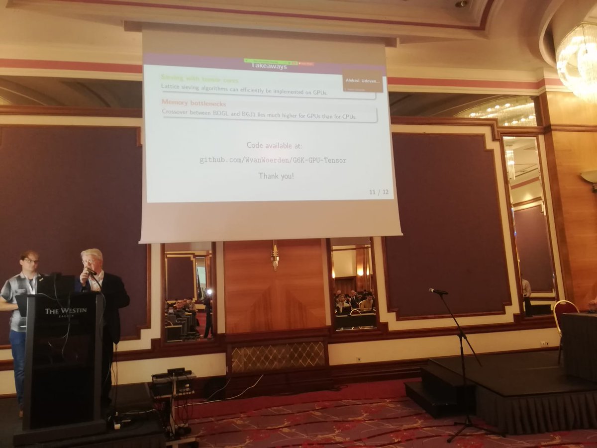 Day 2@Eurocrypt 2021, session on Implementation Issues, Masking and Secret Sharing: The joy of a physical conference :)