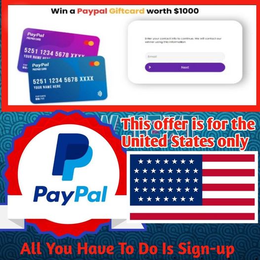 MdBijoy01536282's tweet photo. Gift Card Offer: Get a $1000 Paypal Gift Card to Spend https://t.co/lnbKDLwQy1 
#paypal #gift #Gifted #UsapTayo #USA https://t.co/UI5iqvGsGt