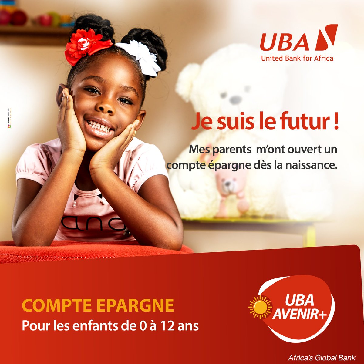 UBA_Cotedivoire's tweet photo. Être parent, c'est prendre soin de ceux qu'on aime.
Ouvrez un compte épargne UBA Avenir+ à votre enfant de 0 à 12 ans et voyez ses économies croître à son rythme.
Rdv vite dans l'agence UBA la plus proche !
Contact : 27 20 20 39 80
#AfricasGlobalBank #UBACDI https://t.co/fuMnV7dIWH