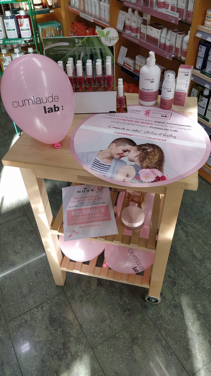 FamaciaCiurana's tweet photo. Bon dia! Avui és el Dia Mundial Contra el Càncer de Mama💪 Per la compra de productes #CumlaudeLab, #miacosmeticsparis i @NUXE fem donatius per a la investigació contra aquesta lluita! #unidasfrentealcancer #sacarpechoporellas https://t.co/PE51GHavaK
