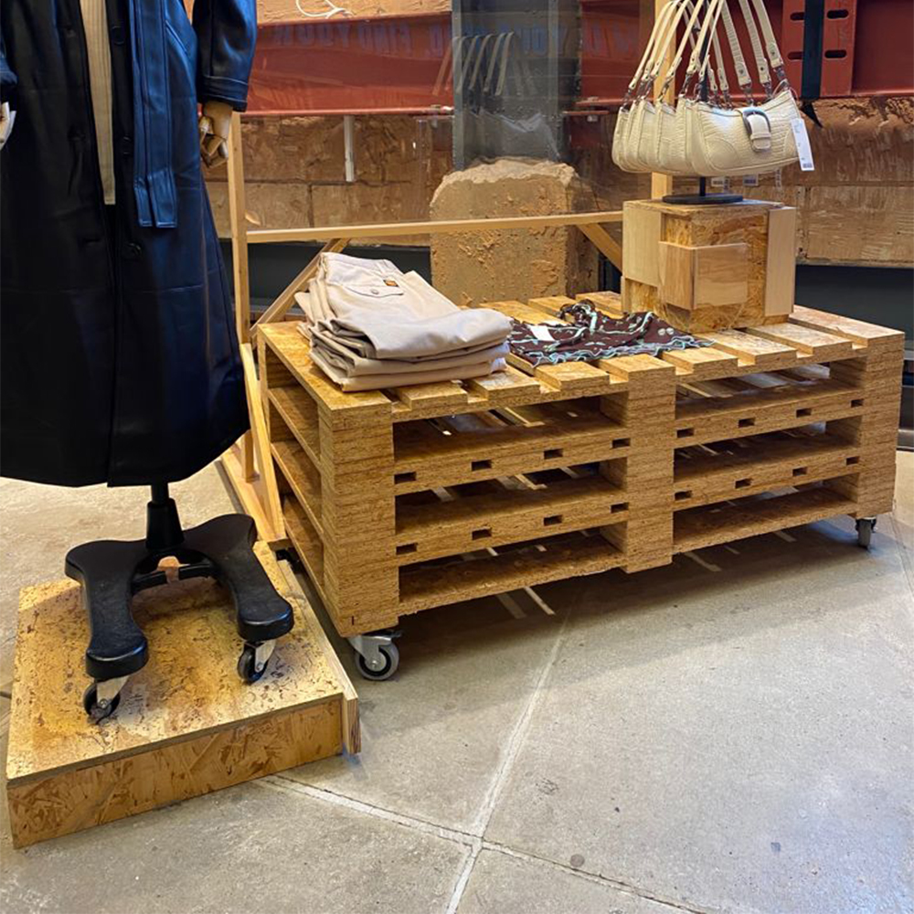 A great example of castors in use here on a display in Urban Outfitters! A product people often don't think about, but as soon as you start to you realise they're needed everywhere!