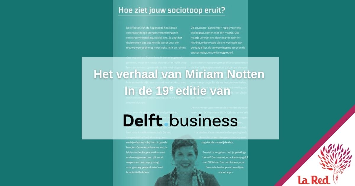 Hoe ziet jouw sociotoop eruit?
Deze week is de 19e editie van Delft.business, het verhaal van <a href="/MiriamNotten/">Miriam Notten</a> ➡️ bit.ly/3pf5IkQ

#Netwerken #Netwerkendwerken #Sociaalkapiaal #Socialcapital