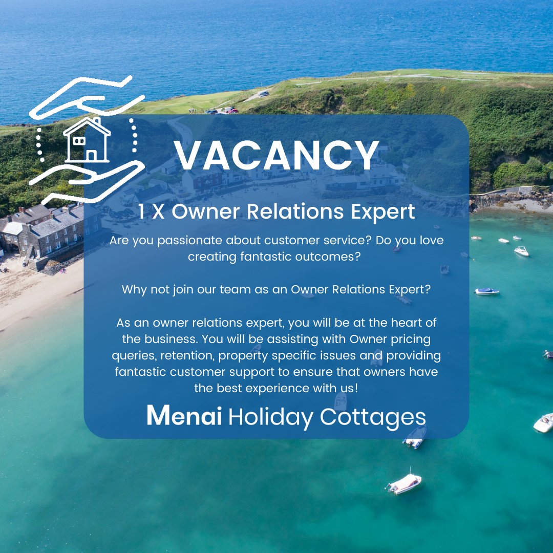 ⭐️We are hiring! 

📌Location: Brynsiencyn or Pwllheli office

👍If you love helping customers and creating fantastic outcomes, then this is the job for you!

✏️Apply here:
sforce.co/3j83Wyb

#hiring #jobsinwales #jobsinnorthwales #customerservice