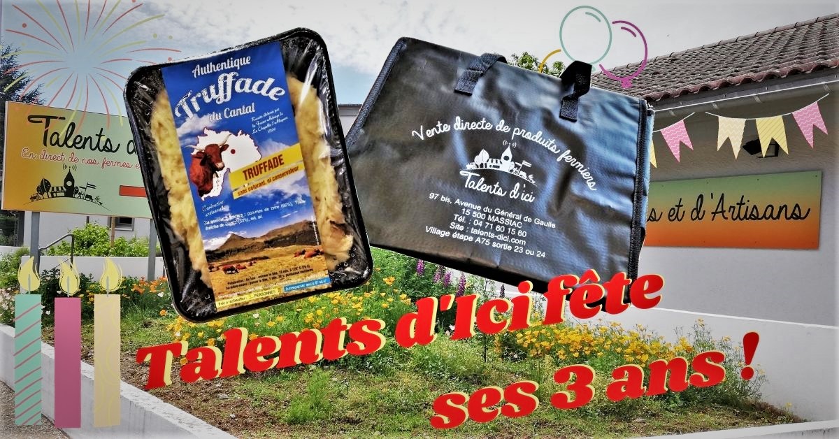 Talents_dIci's tweet photo. Vous avez jusque 19h pour déposer votre bulletin en magasin pour tenter de gagner le superbe sac isotherme "Talents d'Ici" et la truffade de la ferme-Auberge de la Chapelle d'Alagnon.
Votre bulletin participera également au tirage au sort du panier garni samedi soir. Bonne chance https://t.co/68RHoJhLuU