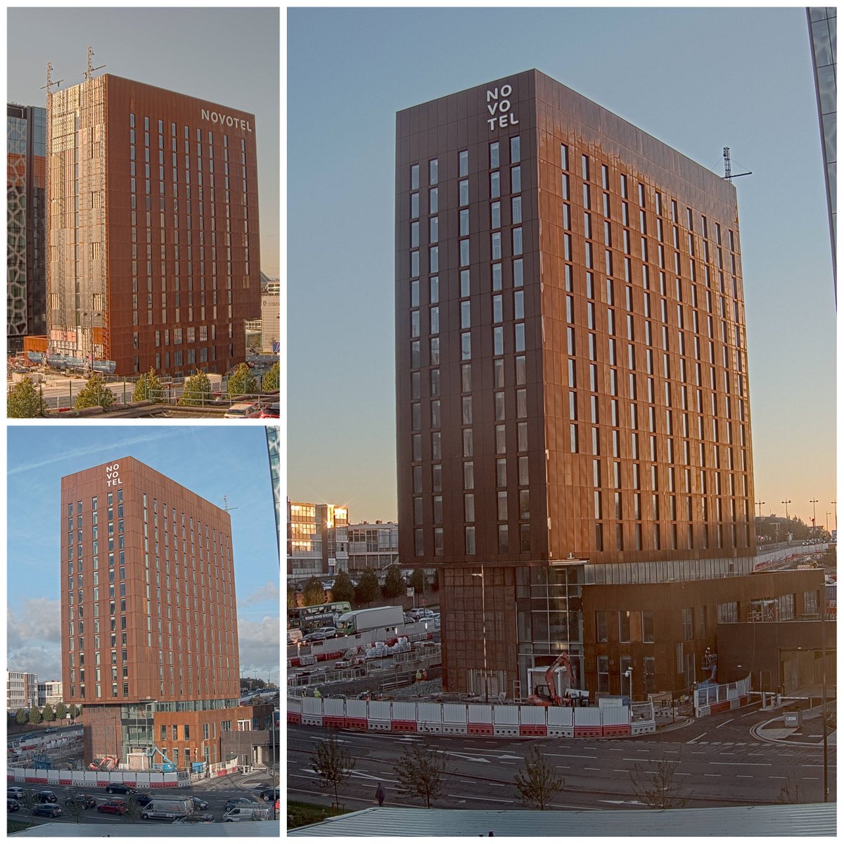 morgansindallc's tweet photo. We'll soon be installing the final weathered steel cladding panel at our Paddington Village Novotel Hotel in Liverpool which brings to a close this striking element of the building’s design. https://t.co/px8fogeXMp