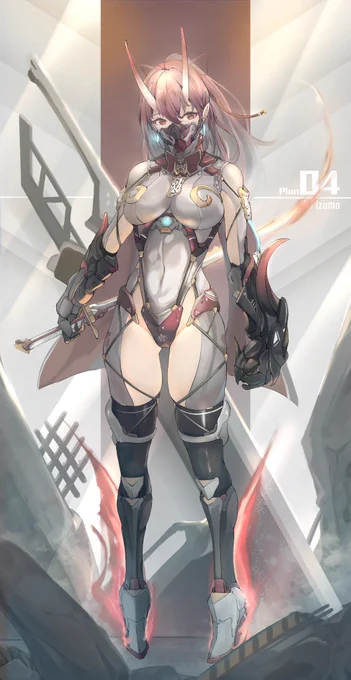 Battlesuit girl 🤤 
#絵柄が好みって人がいればいいなぁ 