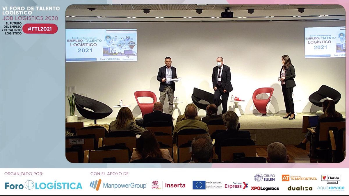 ManpowerGroupES's tweet photo. “Todas las tendencias que veníamos identificando en el mundo del #Empleo se han acelerado. El sector logístico y del transporte han sido la columna vertebral de esa evolución, mientras eran el servicio esencial para los ciudadanos" @otrivi69 en #ForoDeTalento2021 @forodelogistica https://t.co/P6o8ISIaF5