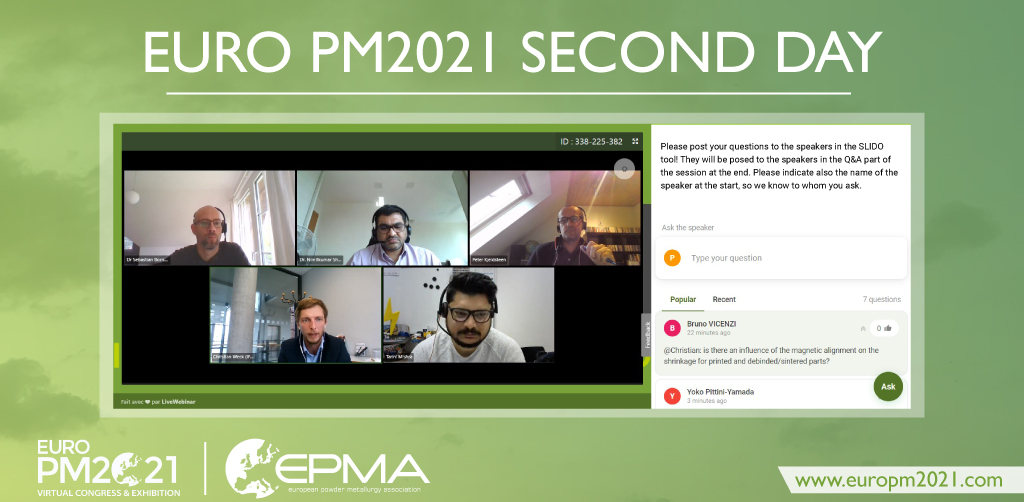 We are glad to start the second day of the #EuroPM2021 Congress &amp; Exhibition! 
Come and meet all the exhibitors!
europm2021.com