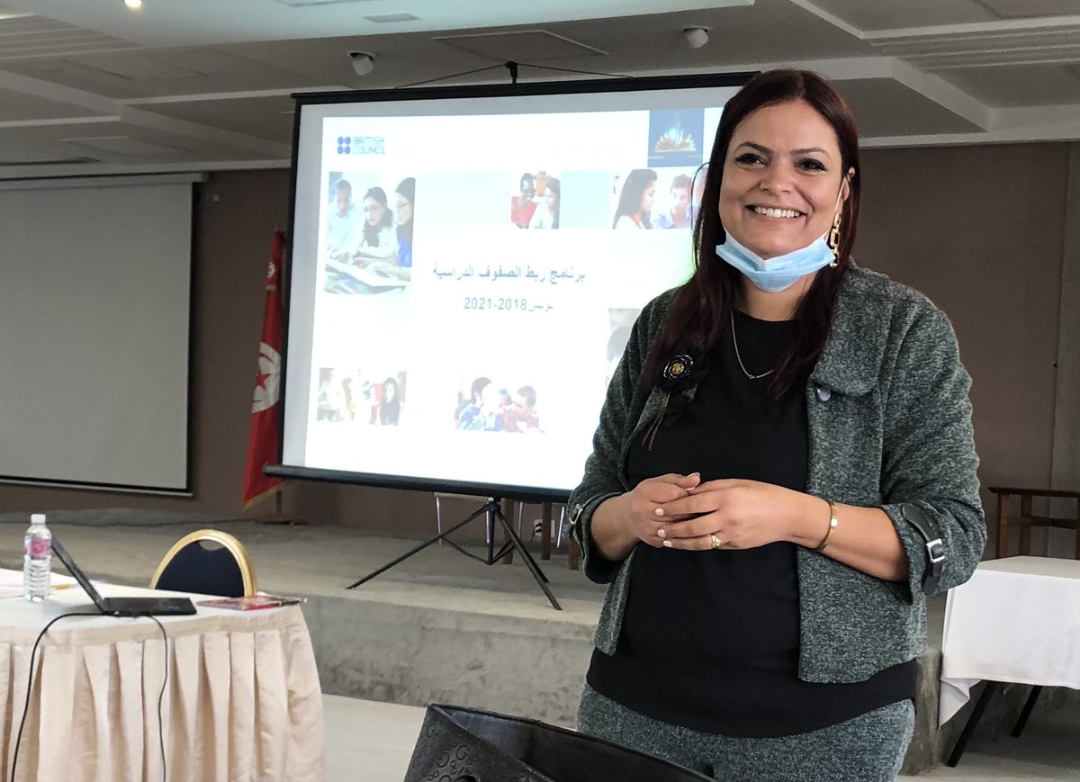 robertness1000's tweet photo. Our colleague Ines kicks off ⁦@tnBritish⁩ #ConnectingClassrooms w/shop with #Tunisian Inspectors of Technical #Education ⁦jointly funded by @UKinTunisia⁩ https://t.co/S4iOlbZ6wq