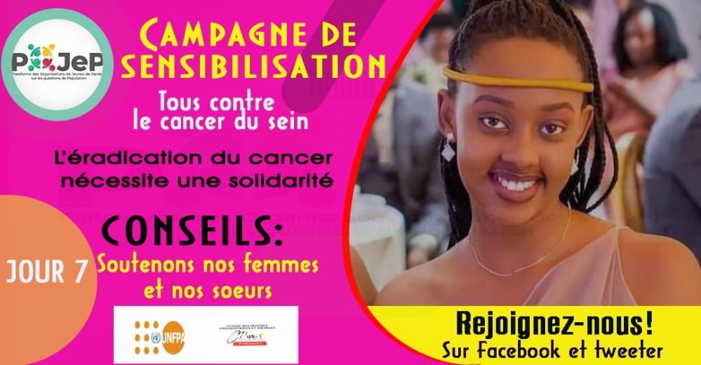 #POJeP_Parakou

#Jour 7

Luttons ensemble contre le cancer de sein

#IRIFOU
#UNFPA 
#UNICEF
#PlanInternationalBenin
#Stop_Cancer_du_Sein
#OctobreRose2021