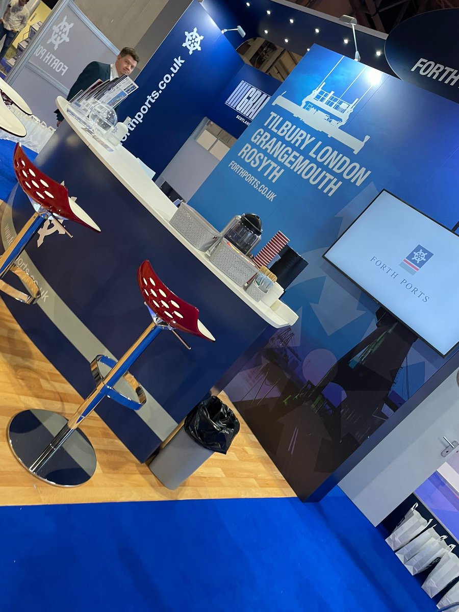 forthports's tweet photo. It’s Day 1 @multimodal so let’s go! Come and see us at stand 6020. We are here until Thursday!
#multimodal21 #FreightHubs #LondonContainerTerminal #Tilbury2 #GrangemouthContainerTerminal #PortofRosyth https://t.co/E2sa2CwA2e