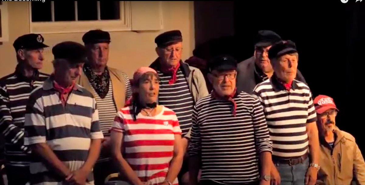 Missin' Tackle shanty crew singing the Farewell Hymn <a href="/ashburtonarts/">Ashburton Arts</a> last week. A fab crew of singers and a total delight to work with them this last year - supplying the Becoming Tour with a rousing group of sailors and a great sound