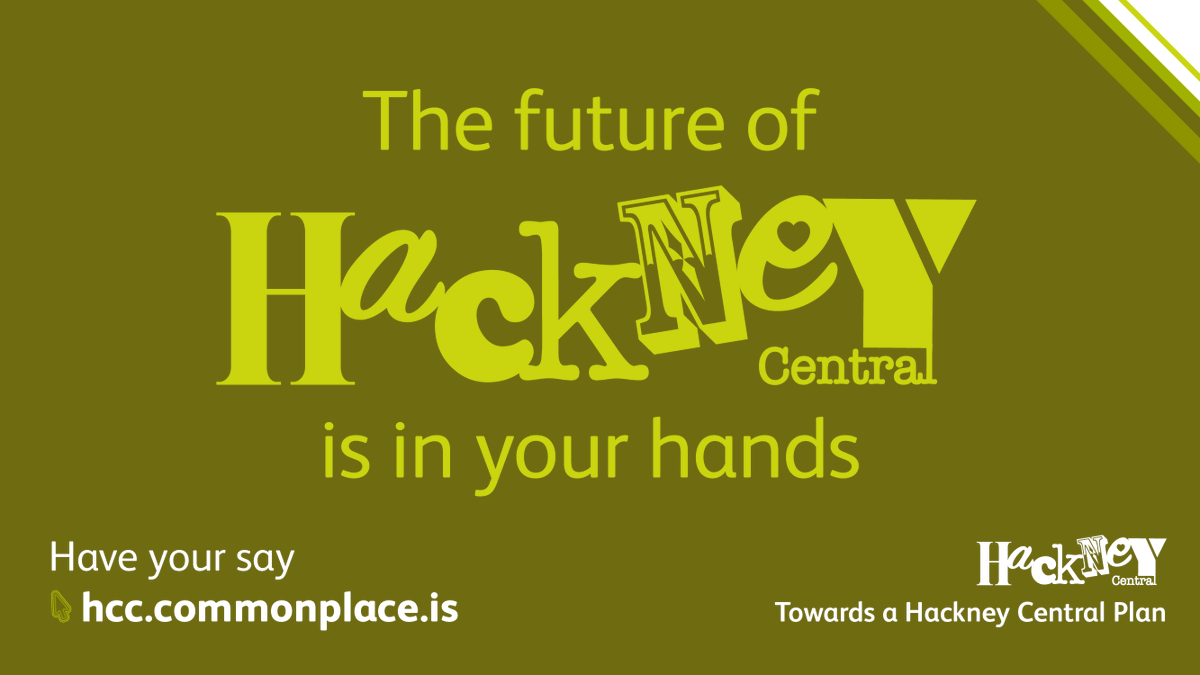 hackneycouncil's tweet photo. ⚡️Help us shape the Hackney Central Plan!⚡️
 
We want to hear from Hackney Central people and businesses to ensure #afairrecovery for the area after the pandemic.🙌

Engagement has launched today!👫

Read more https://t.co/MAfU1JUoQt

Take the 5-min survey https://t.co/FWjxXbYVBR https://t.co/UGOhBEZdoD