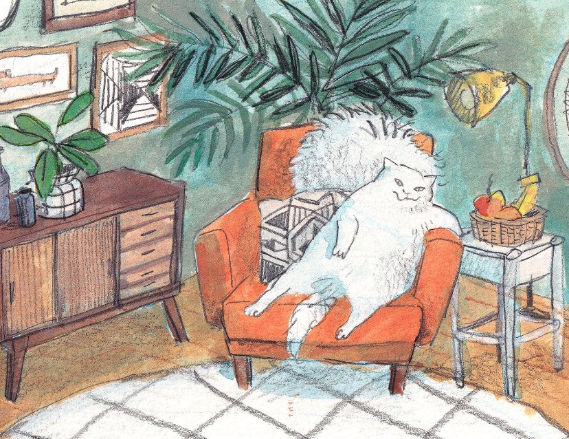 dawning_crow's tweet photo. The living room cat https://t.co/7AfkkSEvfE