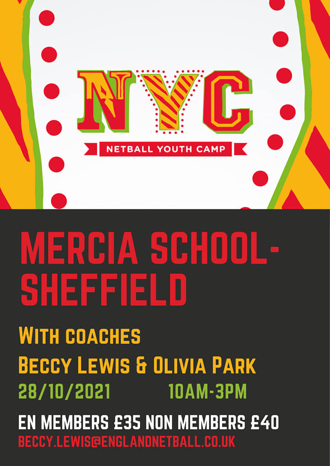 England Netball are running three camps across Yorkshire this October half term.

📌 26th Huddersfield University 10am-3pm
📌 27th St Marys College Hull 10am-3pm
📌 28th Mercia School Sheffield 10am-3pm

Book Here ⬇️
engage.englandnetball.co.uk/sessionfinder