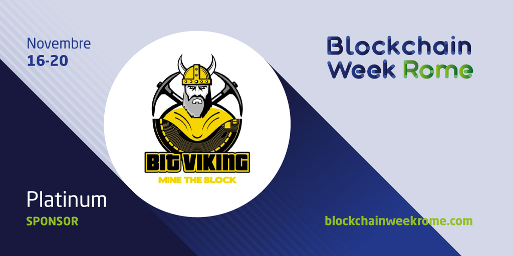 BlockchainRome's tweet photo. Conosci gli sponsor della BWR21
@Bitviking1 è Platinum Sponsor alla Blockchain Week Rome!
Incontra il team e scopri tutte le novità del settore!
Scopri di più 👉 https://t.co/1sZaB0rpxy
#BWR21 #Bitviking #BlockchainWeekRome #mining #BWR21sponsor https://t.co/Abh36Fr4nf