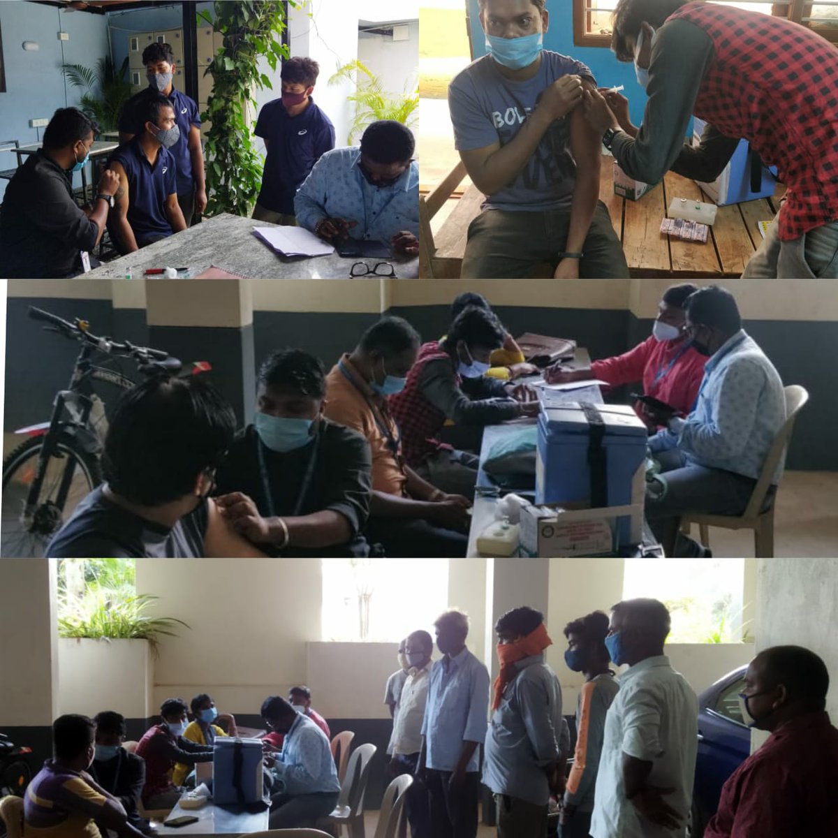 Block and lane survey and near to home vaccination drive in Anjanapura ward 196