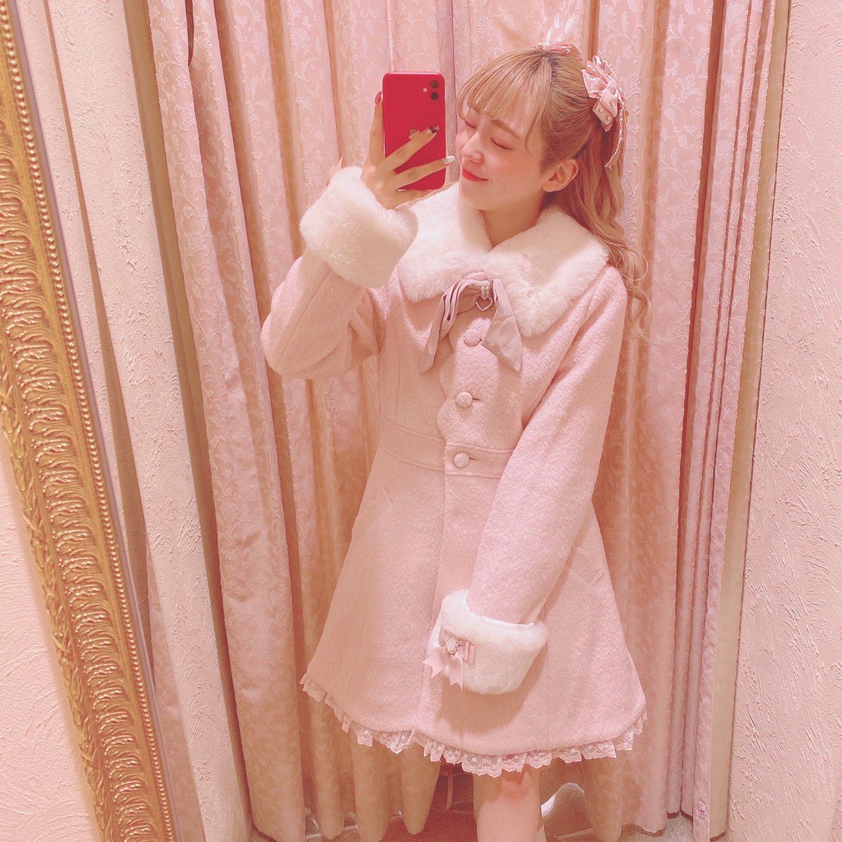 2021 Winter Collection ~~ #メッセージリボンAラインコート 品番 117