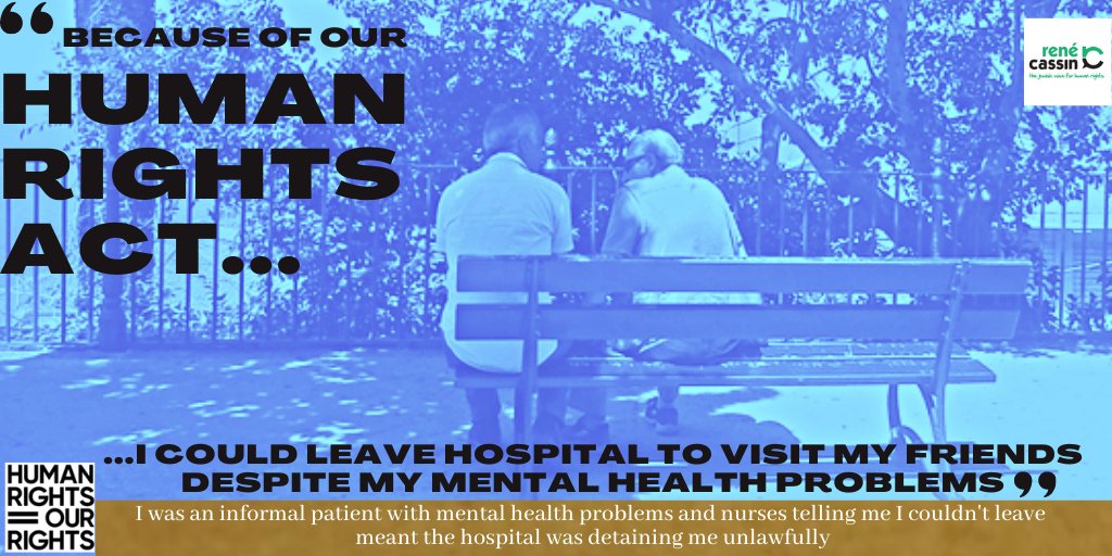Rene_Cassin's tweet photo. Helping people with #mentalhealth problems to see their friends whilst in hospital. Why would we want to overhaul the #HumanRightsAct @DominicRaab ? #HumanRightsOurRights #WhyOurHumanRightsActMatters #StoptheRightsRaid https://t.co/NWlw57pPPq