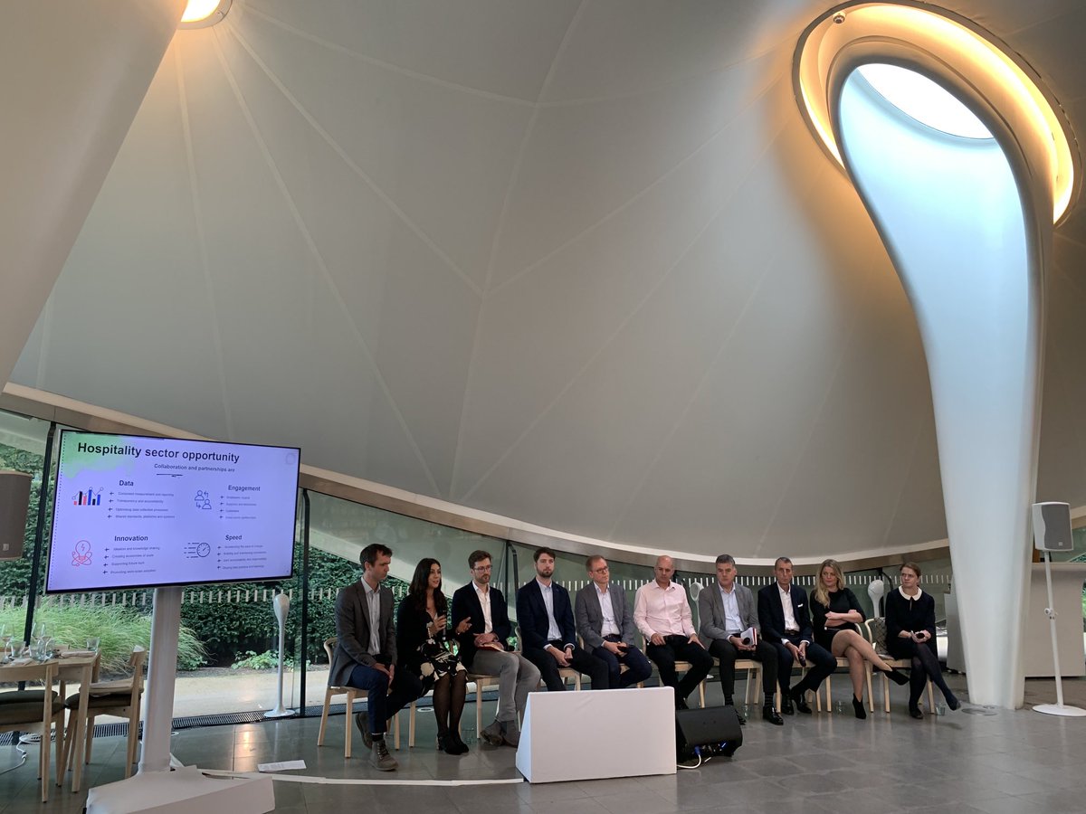 AndrewStephen82's tweet photo. What a venue for the launch of hospitality net zero roadmap. Talking about why working together is essential to decarbonise the sector, the farms that supply it and the food choices we make #zcfroadmap https://t.co/pYbFT7if6R