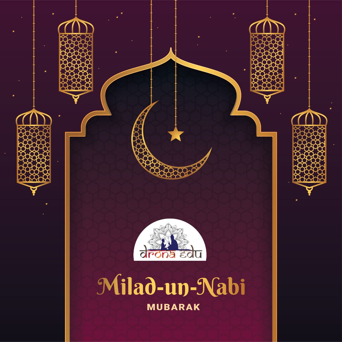 DronaEdu's tweet photo. Happy #EidMiladunNabi 
#LearnLiveFromOnlineGuru #dronaedu https://t.co/bzQzSs1EBO