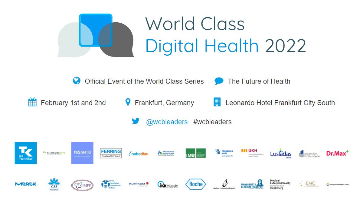 Im kommenden Jahr geht es für MiSANTO nach Frankfurt! Wir freuen uns als Sponsor und Aussteller den World Class Digital Health 2022 zu unterstützen. #misanto #wcbleaders #digitalhealth <a href="/wcbleaders/">World Class Business Leaders</a>