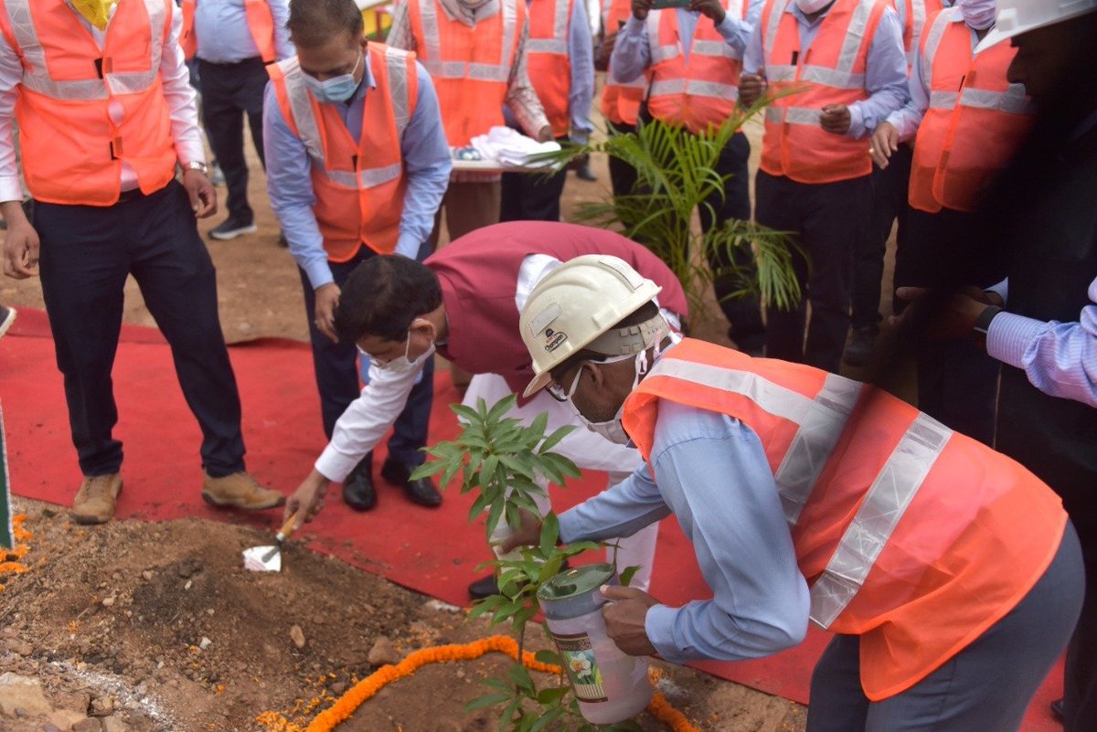 Planted a sapling at Nigahi project of <a href="/NCL_SINGRAULI/">Northern Coalfields Limited</a>.  By encouraging eco-friendly practices, we can increase the green cover around coal mines and make mining environmentally sustainable.