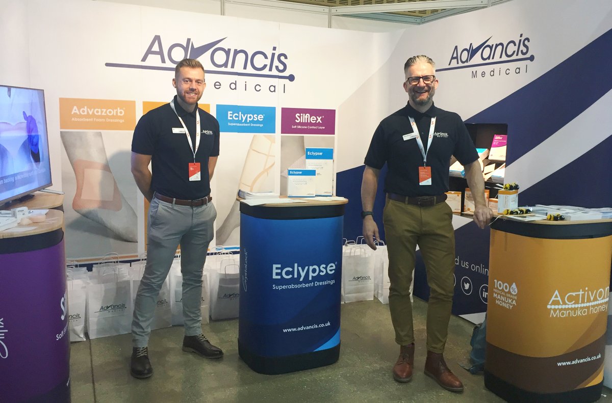 Advancis (@advancismedical) on Twitter photo Great to finally be back at the <a href="/WCTreport/">Wound Care Today</a> in Milton Keynes!
Be sure to stop by stand 18 and speak to to Ben, Ayden & Robin to find out what we have been up to, including our brand new product, Eclypse Non-Backed. #WCT2021 Great to finally be back at the <a href="/WCTreport/">Wound Care Today</a> in Milton Keynes!
Be sure to stop by stand 18 and speak to to Ben, Ayden & Robin to find out what we have been up to, including our brand new product, Eclypse Non-Backed. #WCT2021