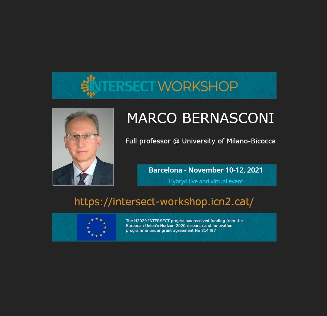 intersect_eu's tweet photo. Marco Bernasconi is full professor of Theoretical Condensed #Matter #Physics at the @unimib and is one of the invited speakers of our workshop on Advanced #Materials-to-#Device Solutions for #SynapticElectronics, Nov. 10-12.
Read more on https://t.co/k7lzFmoT1Y https://t.co/Y79Jo1EWML