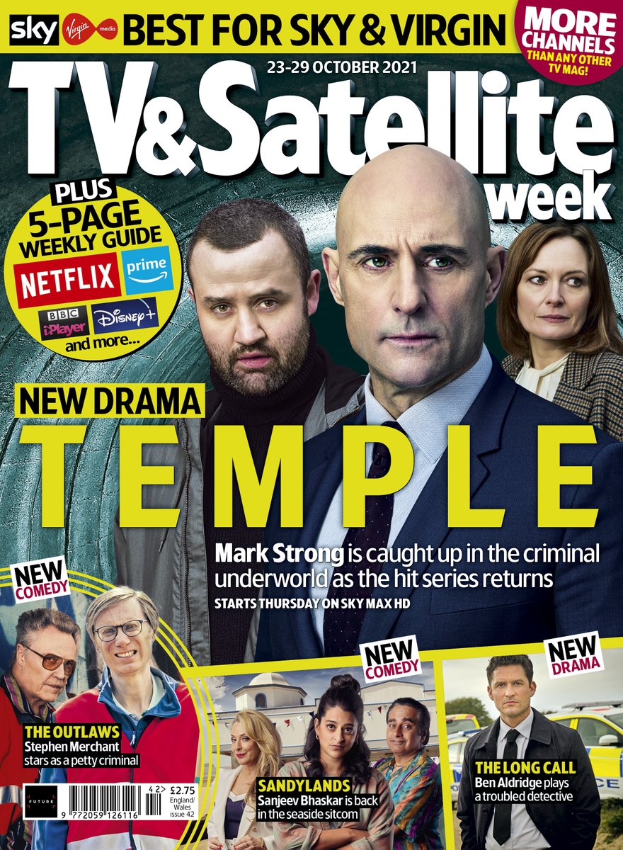 Check out our new issue with the return of #Temple and #Sandylands and new dramas #TheOutlaws and #TheLongCall <a href="/DanielMays9/">Daniel Mays 💙</a> <a href="/StephenMerchant/">Stephen Merchant</a> <a href="/TVSanjeev/">Sanjeev Bhaskar💙</a> On sale now in print and digitally from Apple's App Store, Zinio, Amazon Kindle or subscribe from £1 at magazinesdirect.com/az-magazines/3…