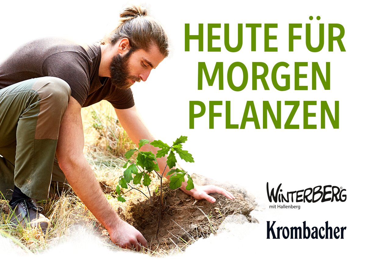 krombacher's tweet photo. Gemeinsam mit der Stadt #Winterberg wollen wir das "Grüne Herz" im #Sauerland stärken und unterstützen. Zu jeder #Baumspende für die Region geben wir deshalb eine weitere dazu. Alle Infos dazu hier ➡️https://t.co/ZcdqUtFUw3 https://t.co/ktQ3fHWfzn