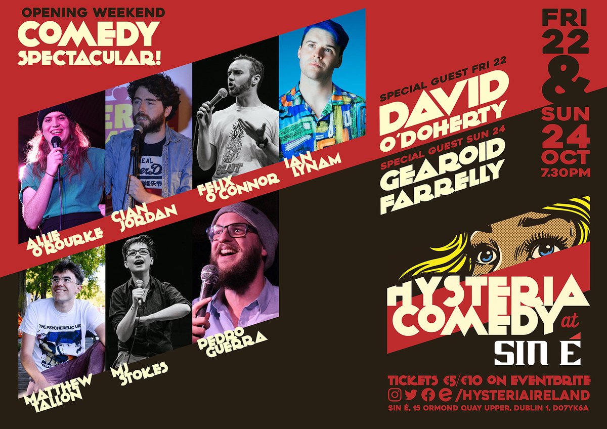 Damn, our friday gig is sold out! Not to fear though, Gearoid Farrelly is headlining on Sunday! We're getting him just before he swans off on a UK tour, see him live while you can afford it, scrubs. Tickets available here :eventbrite.ie/e/gearoid-farr…