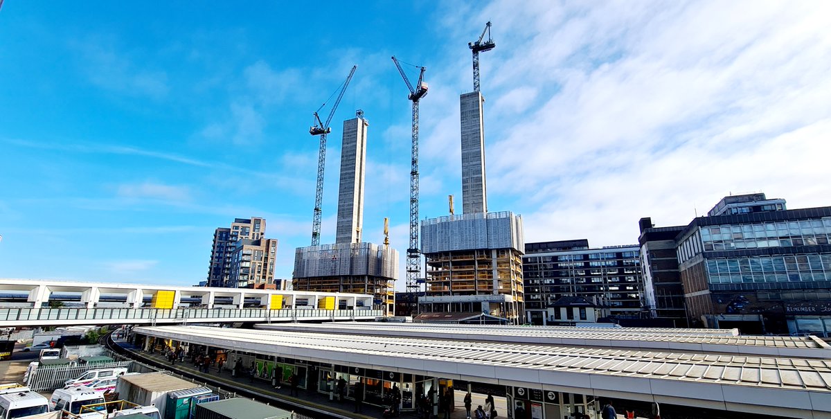 mpscranes's tweet photo. Some incredible photos here from one of our operators, Woj 😍

🏗 Two 120 meters tall #Potain MR225A Tower Cranes being erected using free standing Potain Cranes that are 100 meters tall! 

#LoveConstruction https://t.co/UBLdW9HfMf