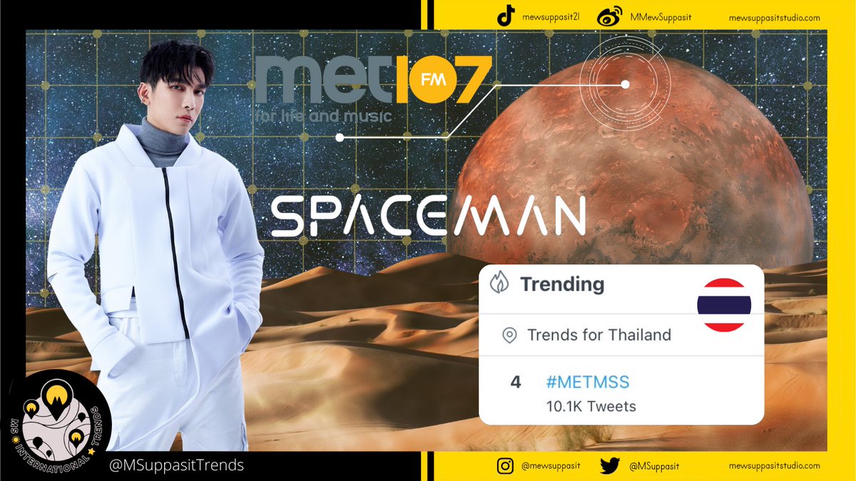 MSuppasitTrends's tweet photo. Now no 4 in THAILAND 🇹🇭 TRENDS!

Push to the top spacelions. Tweet and retweet more!

#METMSS @MSuppasit https://t.co/EPLLaDlyYA