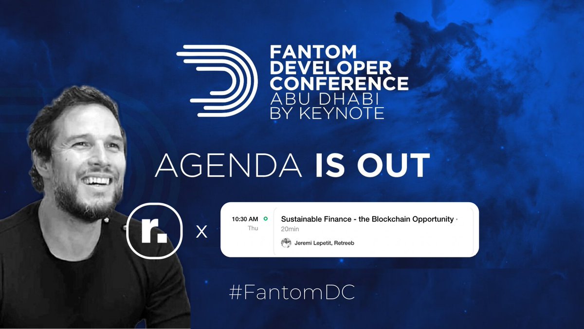 retreeb_io's tweet photo. The Agenda is out ! 📢

Join us at #FantomDC as our CEO @jeremilepetit explains "Sustainable Finance - the Blockchain Opportunity" 

Learn how Retreeb is trying to break this greedy financial system 💙 #BuiltOnOpera

📆 28th of October 
https://t.co/OlMuv6Wdt0 https://t.co/oiGaJVn3es