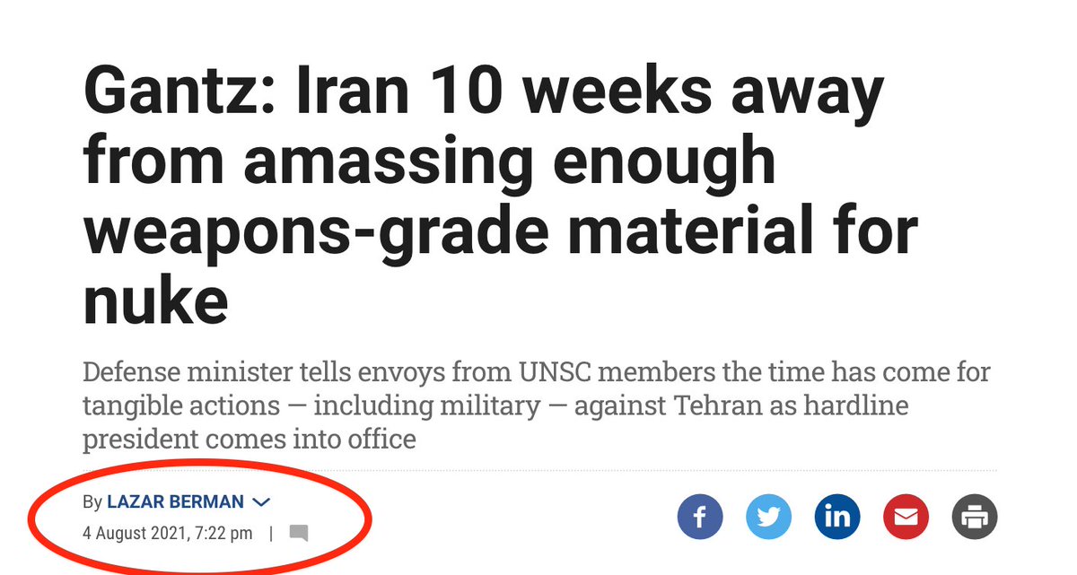 AlanRMacLeod's tweet photo. According to our media, Iran has been just weeks away from fielding a nuke for the last 20+ years. 🇮🇷 https://t.co/Q8LM3Lb3cD